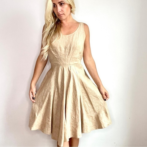 Taylor Tan A Line Fit and Flare Dress - Picture 15 of 15